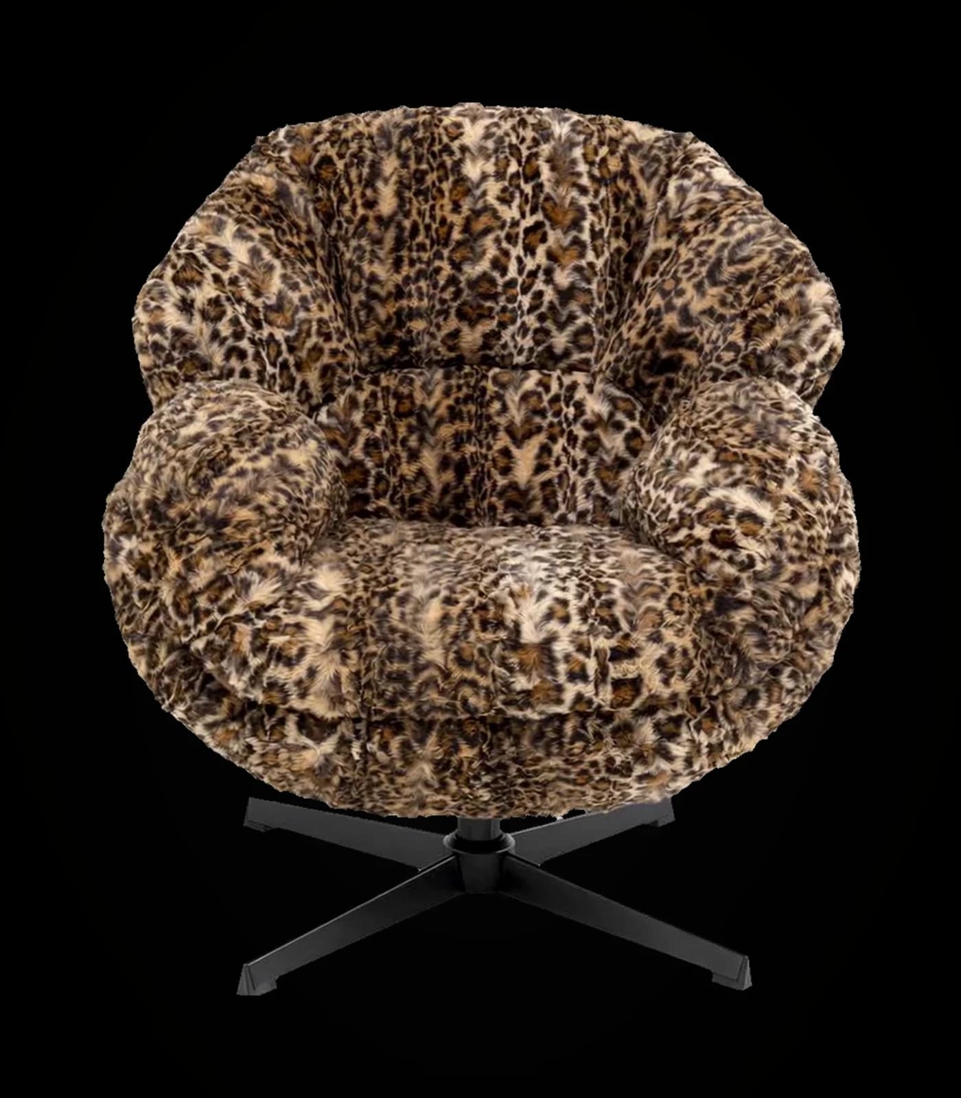 A single iconic KARE lounge chair, rotating slowly against a dark gallery backdrop.